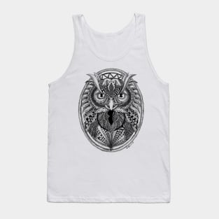 Ornate Owl Tank Top